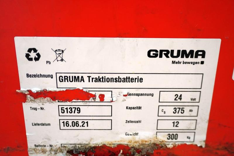 GRUMA 24 Volt 3 PzS 375 Ah - Akumulators - Iekraušanas tehnika: foto 5 GRUMA 24 Volt 3 PzS 375 Ah - Akumulators - Iekraušanas tehnika: foto 5