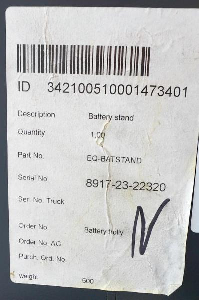 Linde Battery trolly - Akumulators: foto 5 Linde Battery trolly - Akumulators: foto 5