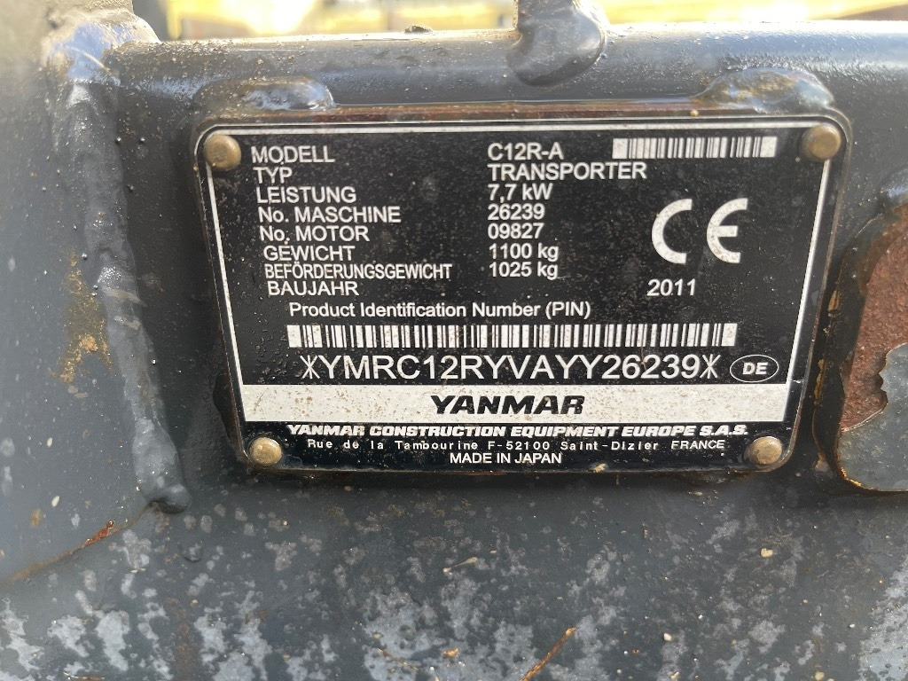 Yanmar C 12 R - Mini pašizgāzējs: foto 5 Yanmar C 12 R - Mini pašizgāzējs: foto 5
