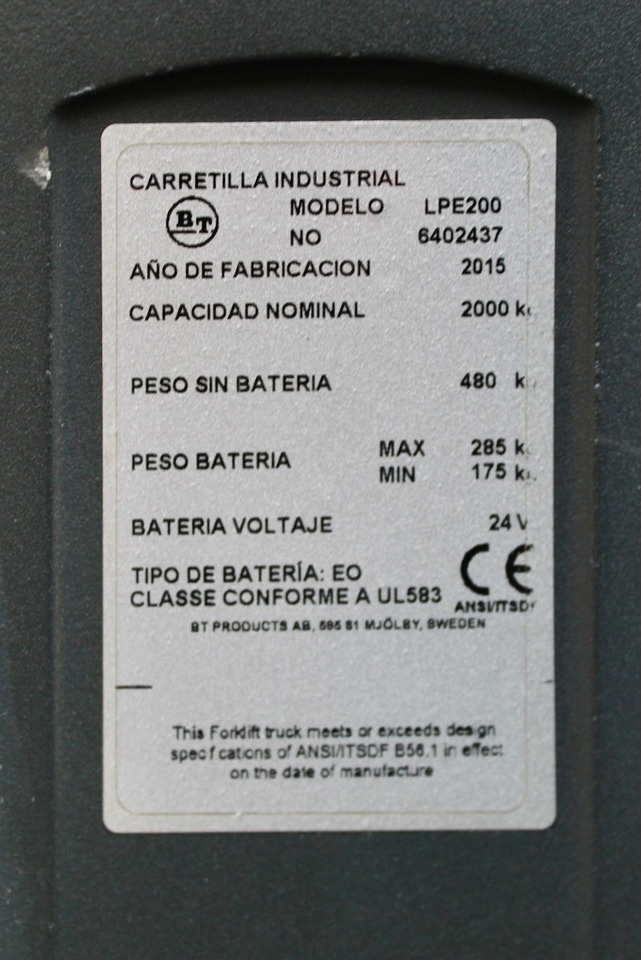 Rokas palešu ratiņi BT LPE 200: foto 6