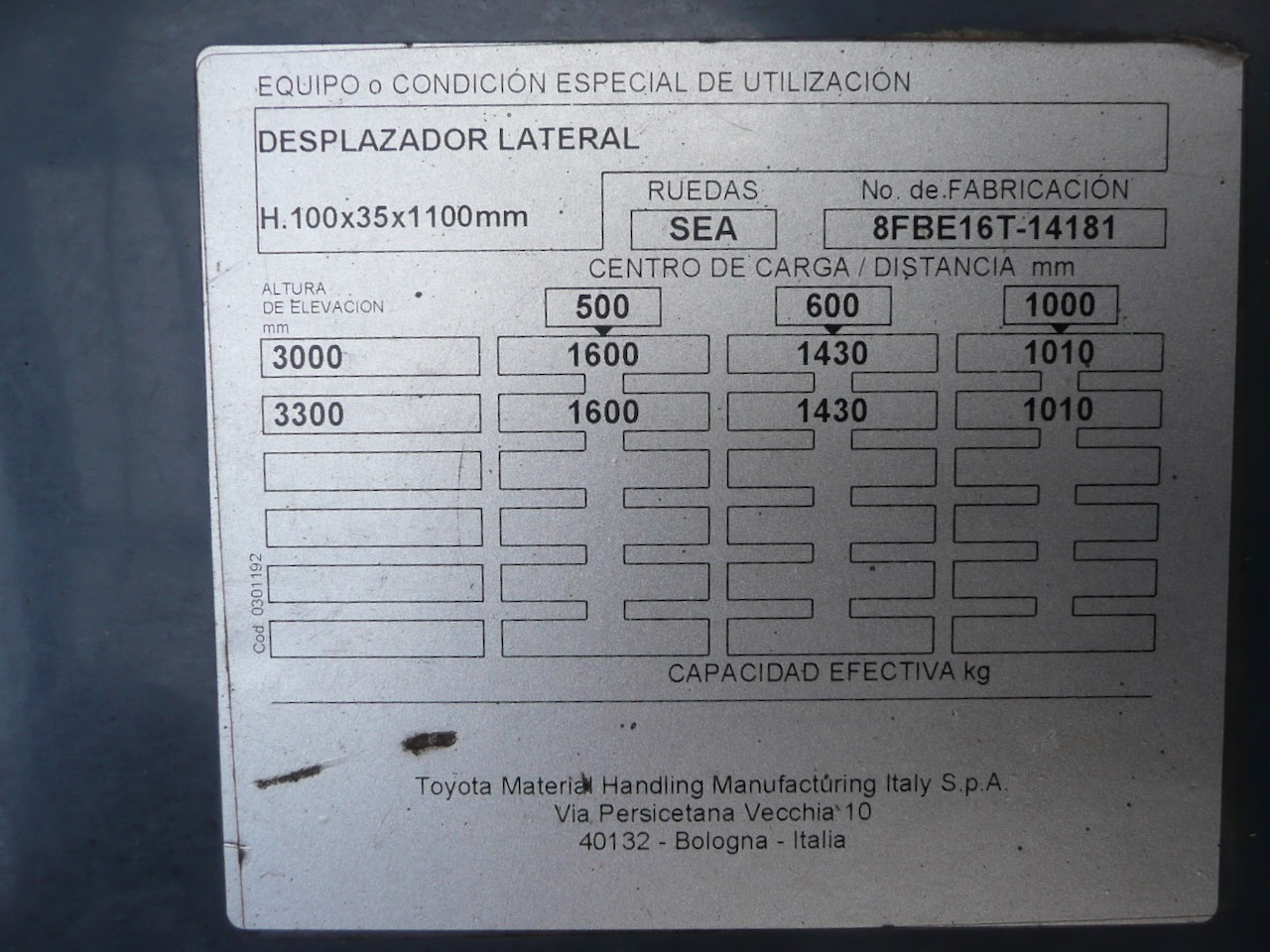 Elektroiekrāvējs Toyota 8FBE16T: foto 10