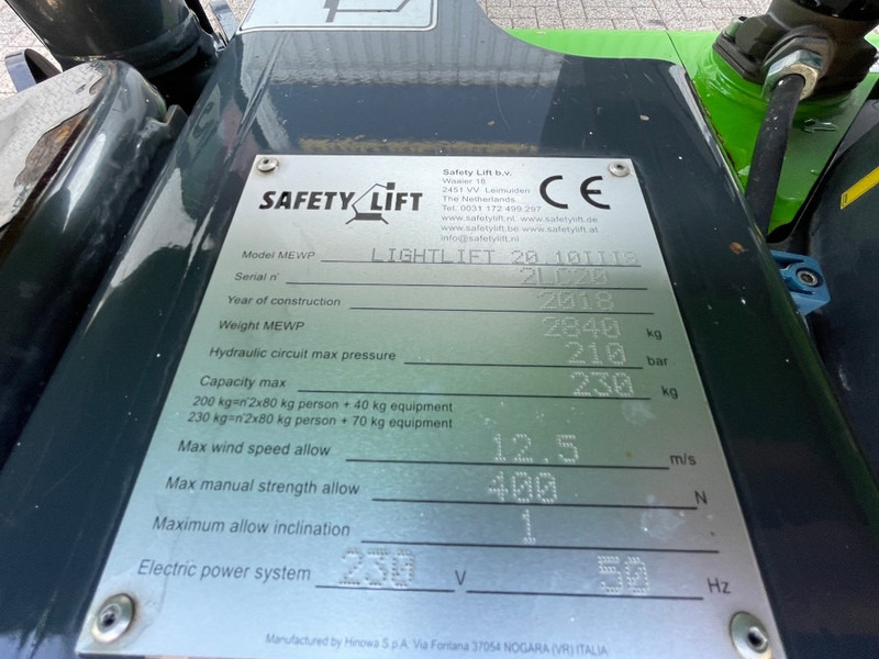 Hinowa Lightlift 20.10 IIIS SOLD - Izlices pacēlājs: foto 3 Hinowa Lightlift 20.10 IIIS SOLD - Izlices pacēlājs: foto 3
