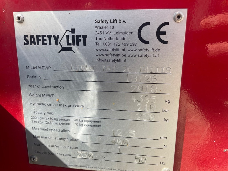Hinowa Lightlift 26.14 III S - Izlices pacēlājs: foto 3 Hinowa Lightlift 26.14 III S - Izlices pacēlājs: foto 3