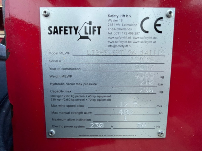 Hinowa Lightlift 26.14 IIIS - Izlices pacēlājs: foto 3 Hinowa Lightlift 26.14 IIIS - Izlices pacēlājs: foto 3