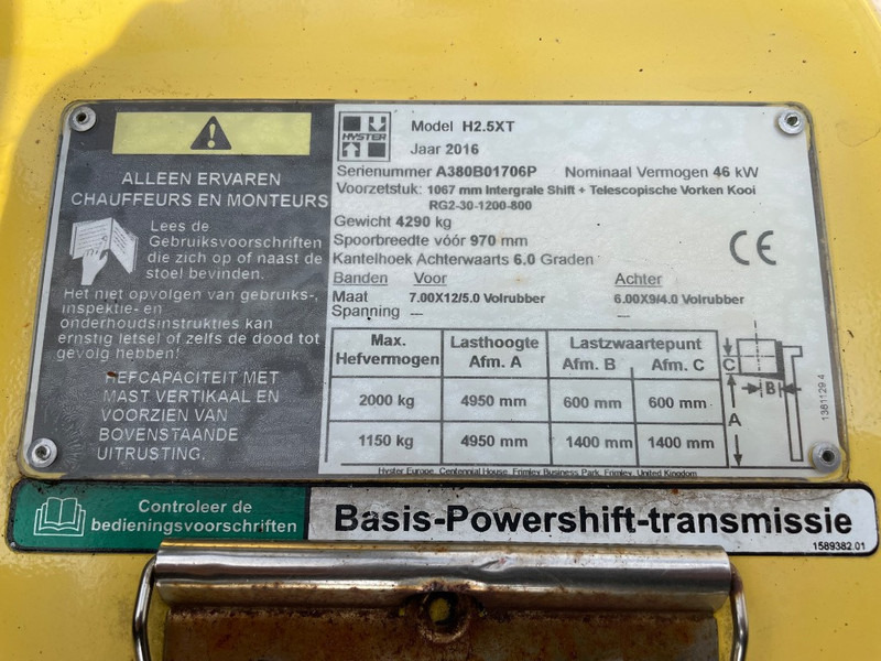 Hyster H 2.5 XT - Gāzes iekrāvējs: foto 3 Hyster H 2.5 XT - Gāzes iekrāvējs: foto 3