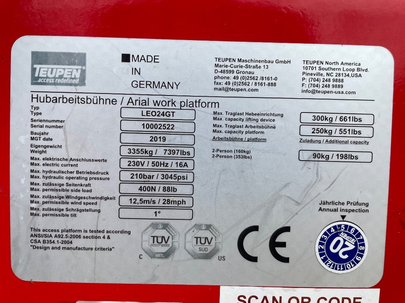 Teupen Leo 24 GT GERESERVEERD - Izlices pacēlājs: foto 3 Teupen Leo 24 GT GERESERVEERD - Izlices pacēlājs: foto 3