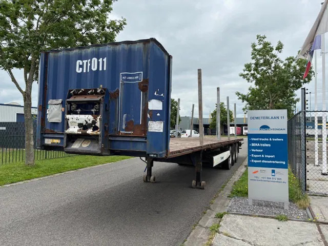 Krone SD Flatbed met rongen 41 ton standard chassis - Bortu puspiekabe/ Platforma: foto 1 Krone SD Flatbed met rongen 41 ton standard chassis - Bortu puspiekabe/ Platforma: foto 1