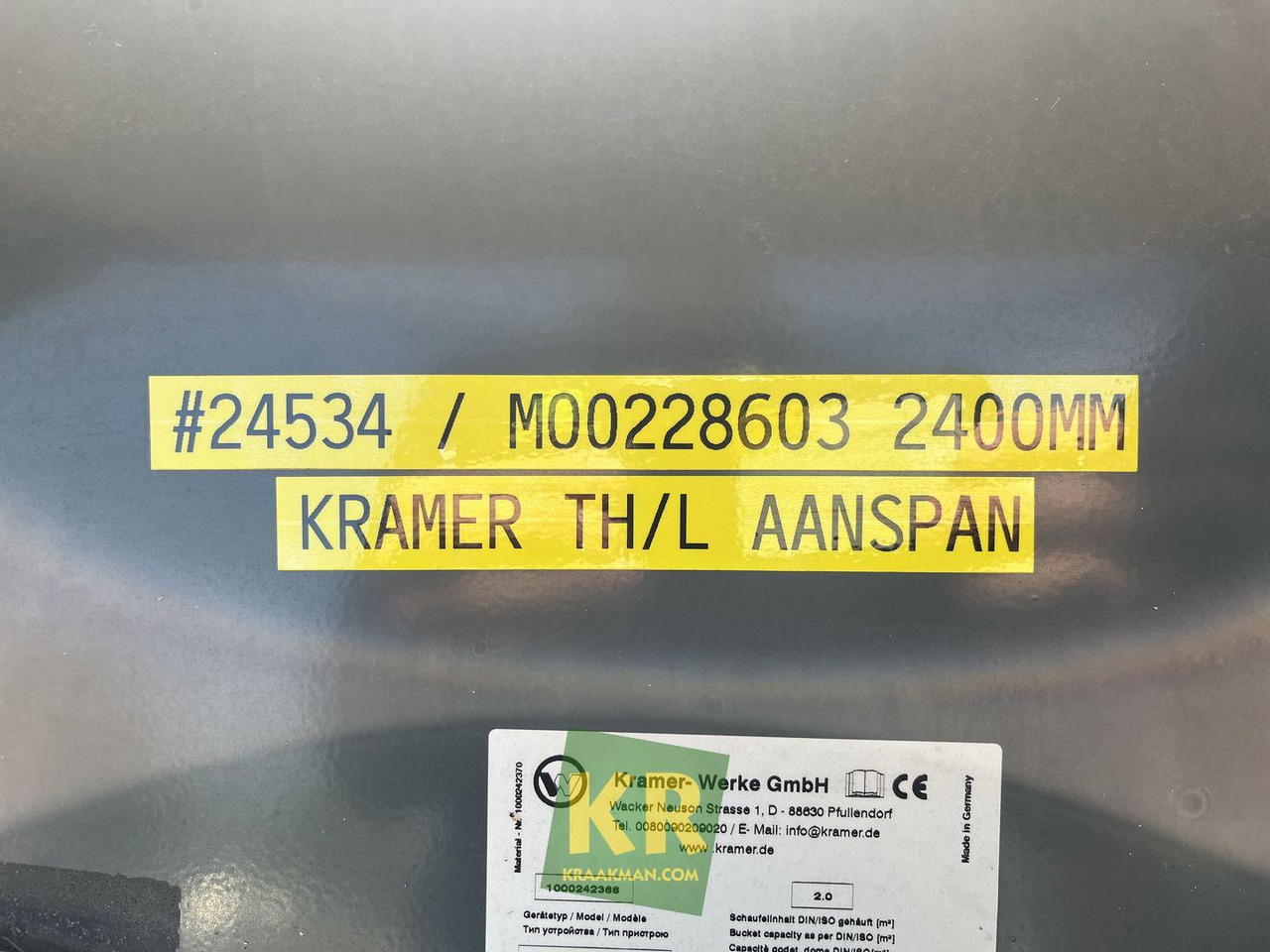 2400 HVF GRONDBAK Kramer - Iekrāvēja kauss - Celtniecības tehnika: foto 5 2400 HVF GRONDBAK Kramer - Iekrāvēja kauss - Celtniecības tehnika: foto 5
