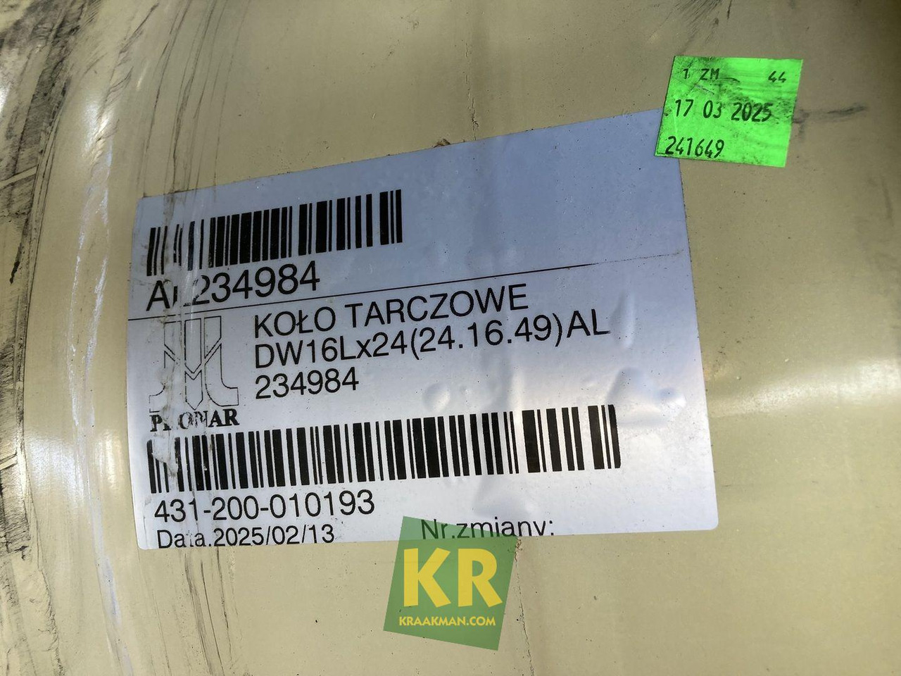 John Deere 16 X 24 velg - Riteņa disks - Lauksaimniecības tehnika: foto 4 John Deere 16 X 24 velg - Riteņa disks - Lauksaimniecības tehnika: foto 4