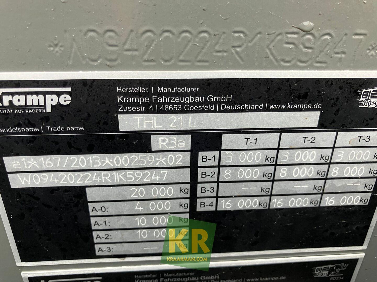 Krampe THL21L - Multilift/ Būvgružu konteinera piekabe: foto 3 Krampe THL21L - Multilift/ Būvgružu konteinera piekabe: foto 3