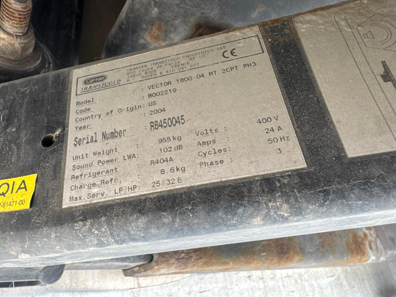 Puspiekabe refrižerators Gray and Adams 2005 Vector 1800 MT – MT-043: foto 8