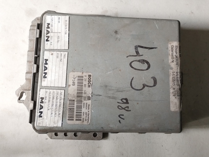 STEROWNIK SILNIKA MAN F2000 403 EDC 0281001346 7109 51116157109 - Elektroniskais vadības bloks (ECU): foto 1 STEROWNIK SILNIKA MAN F2000 403 EDC 0281001346 7109 51116157109 - Elektroniskais vadības bloks (ECU): foto 1