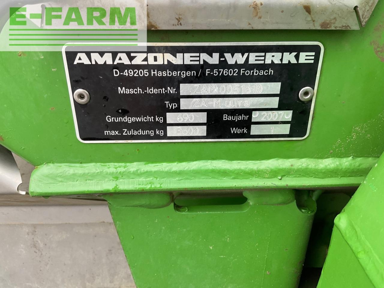 Minerālmēslu izkliedētājs Amazone ZA-M ultra 3000: foto 9