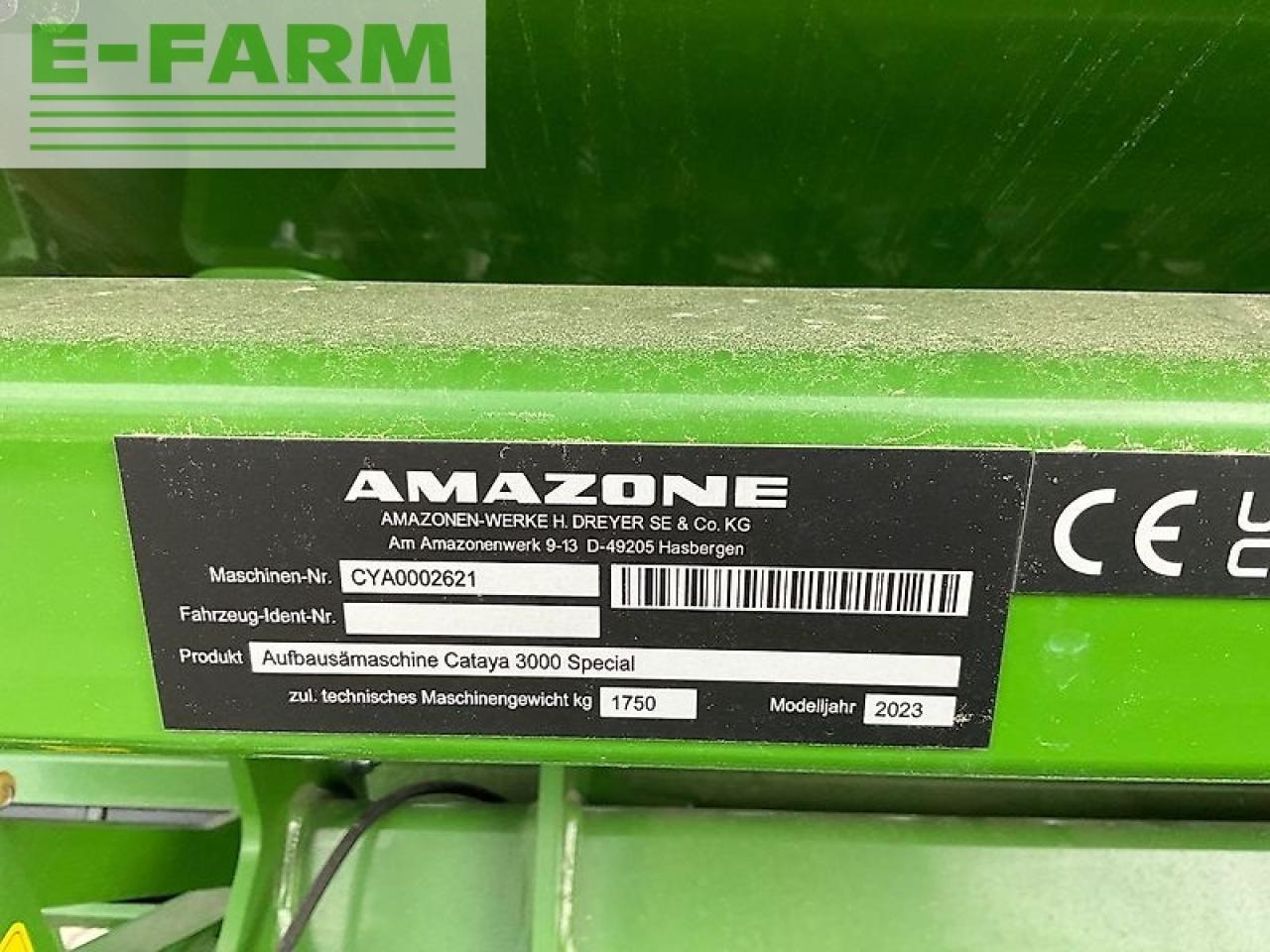 Amazone cataya 3000 special rotec - Sējmašīna: foto 5 Amazone cataya 3000 special rotec - Sējmašīna: foto 5