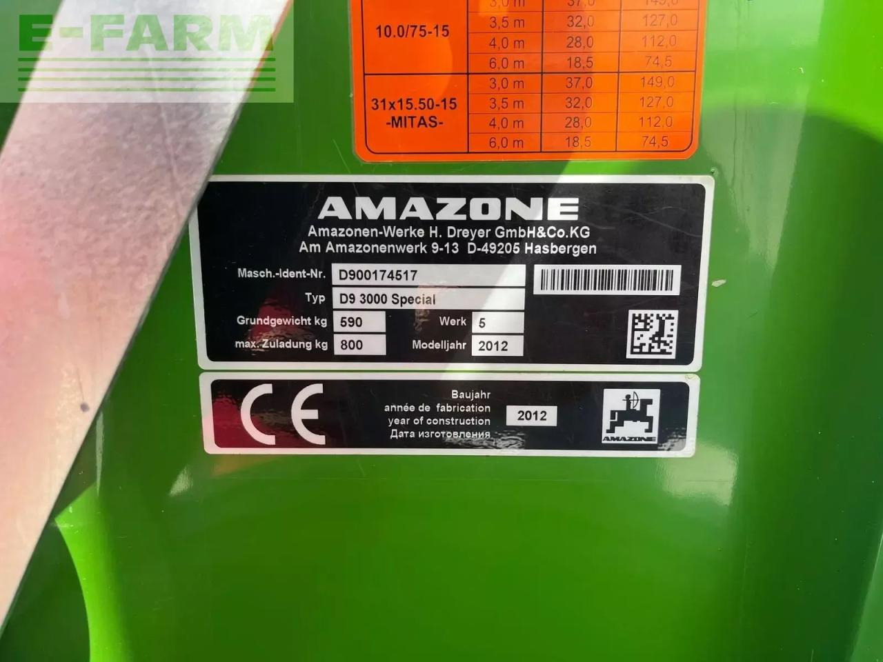 Amazone d 9 / 3000 special - Sējmašīna: foto 2 Amazone d 9 / 3000 special - Sējmašīna: foto 2