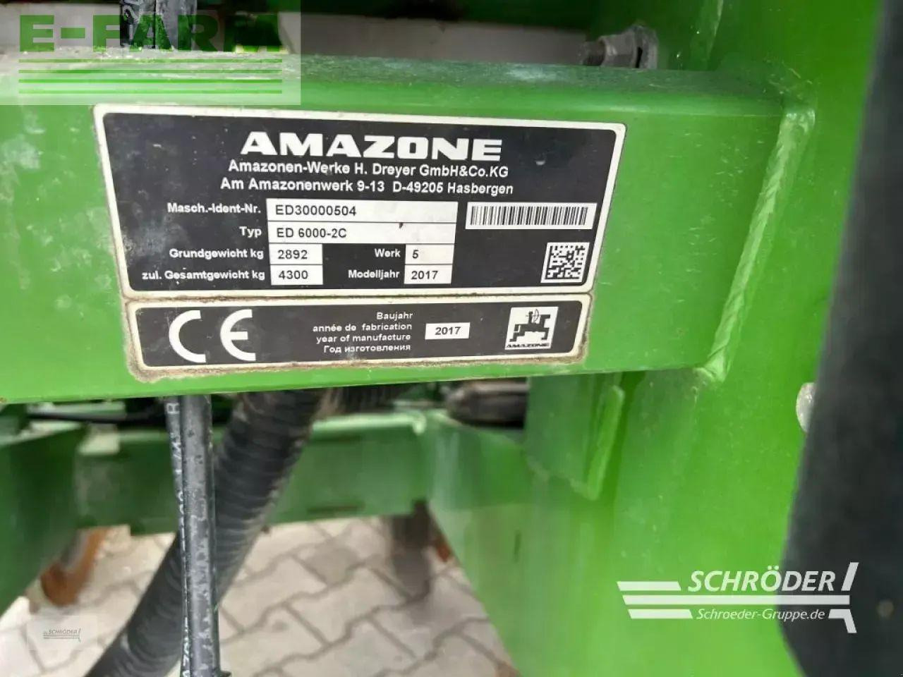Precīzās izsējas sējmašīna Amazone ed 6000-2c special: foto 9