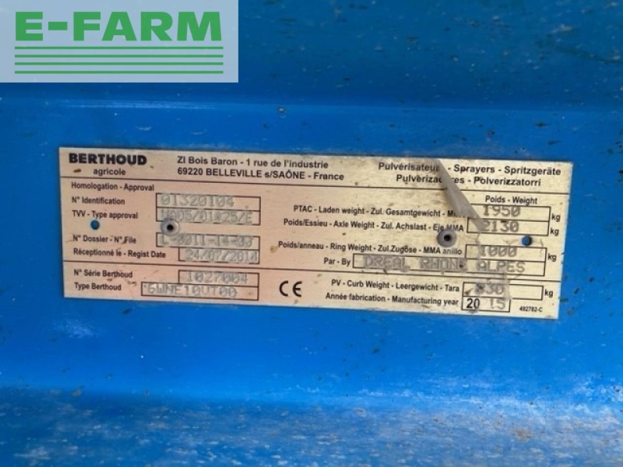 Piekabināmais miglotājs Berthoud win air: foto 7 Piekabināmais miglotājs Berthoud win air: foto 7