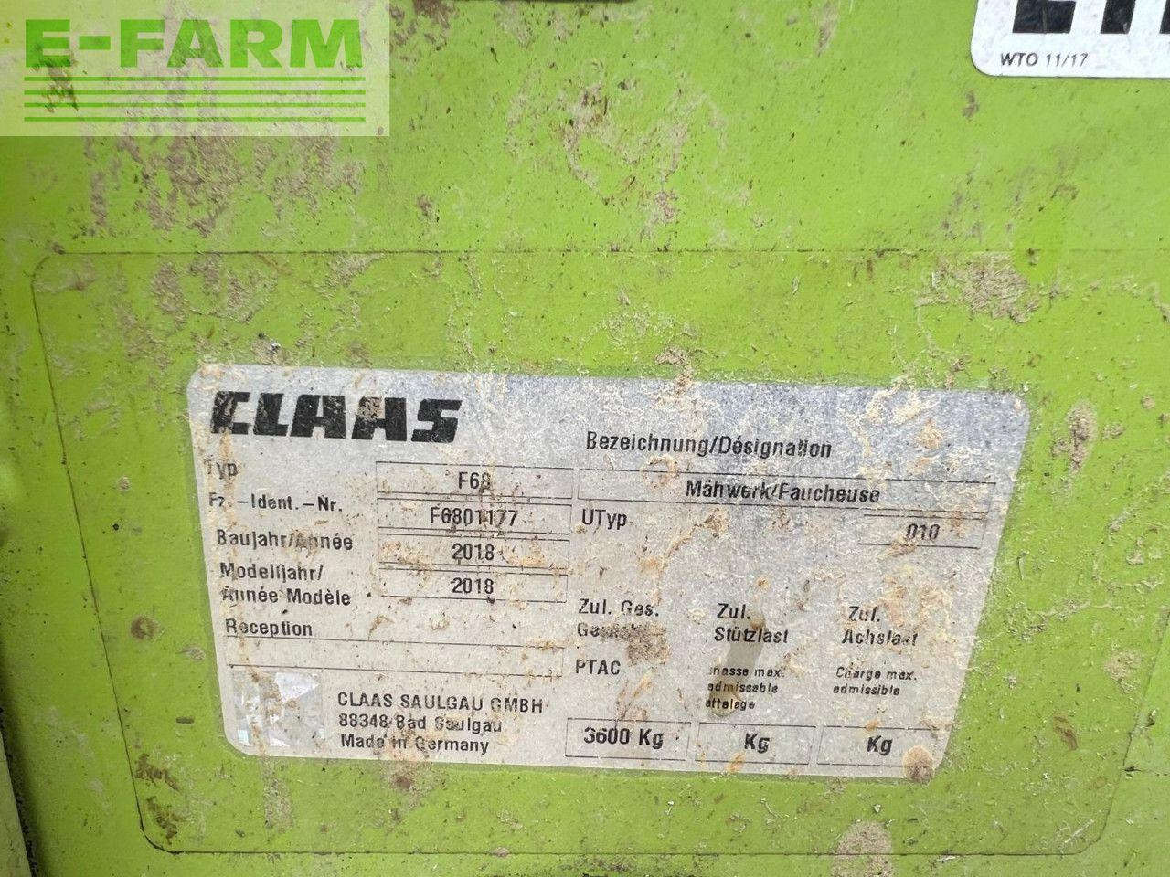 CLAAS DISCO 1100C BUTTERFLY - Pļāvējs: foto 2 CLAAS DISCO 1100C BUTTERFLY - Pļāvējs: foto 2