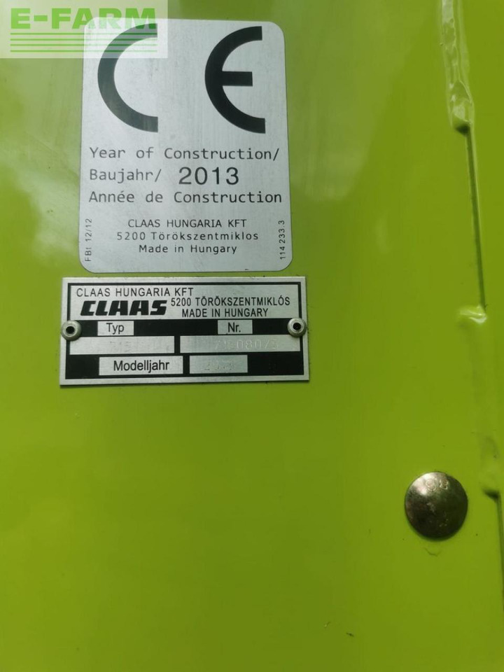 Labības heders CLAAS: foto 6