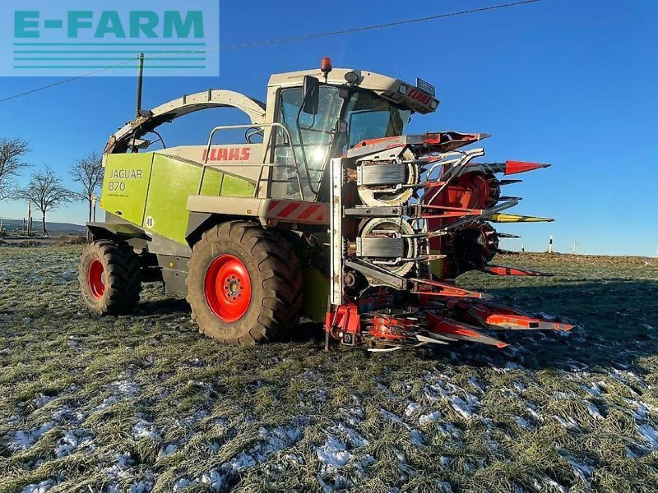 CLAAS jaguar 870 speedstar + kemper 360 plus + pick-up top! - Lopbarības kombains: foto 1 CLAAS jaguar 870 speedstar + kemper 360 plus + pick-up top! - Lopbarības kombains: foto 1