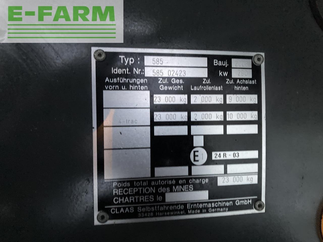 Labības kombains CLAAS lexion 570 tt 4-wd: foto 6