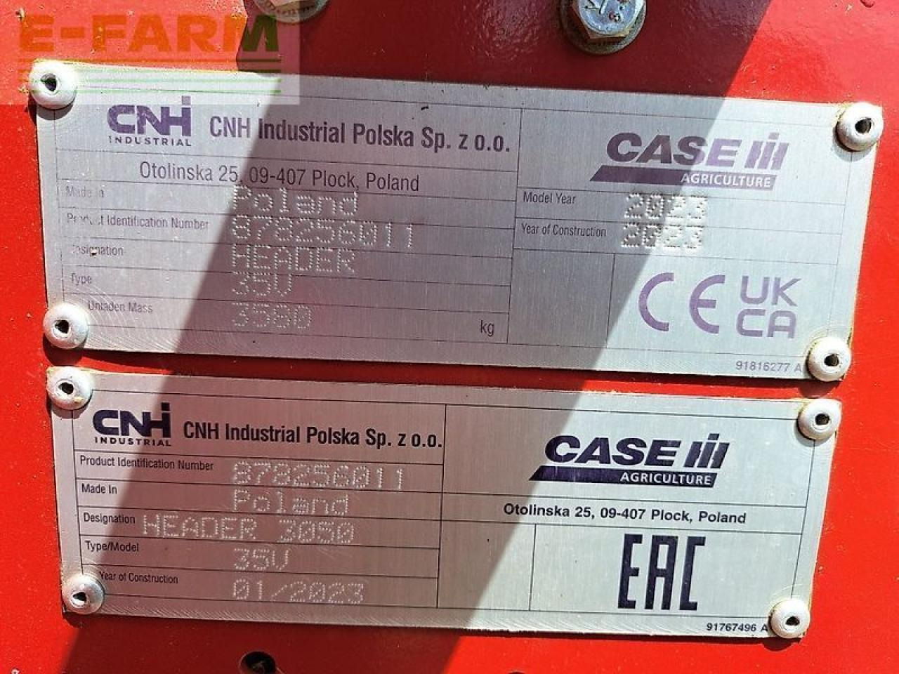 Case-IH 3050 hd 10,67m - Lopbarības kombaina papildaprīkojums: foto 5 Case-IH 3050 hd 10,67m - Lopbarības kombaina papildaprīkojums: foto 5