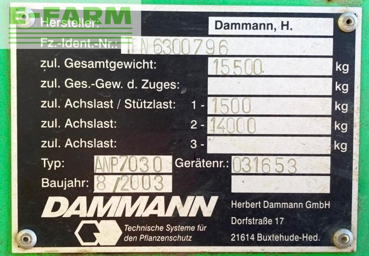 Piekabināmais miglotājs Dammann anp 7030 profi class - tandemspritze 30m: foto 19