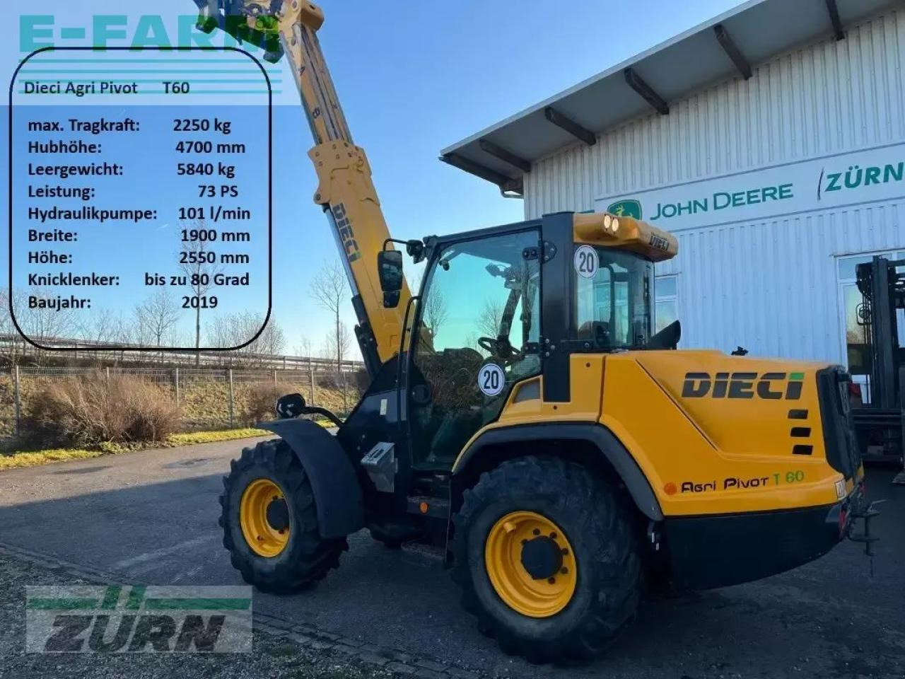 Dieci agri pivot t60 teleskopradlader - Mini-ekskavators: foto 1 Dieci agri pivot t60 teleskopradlader - Mini-ekskavators: foto 1