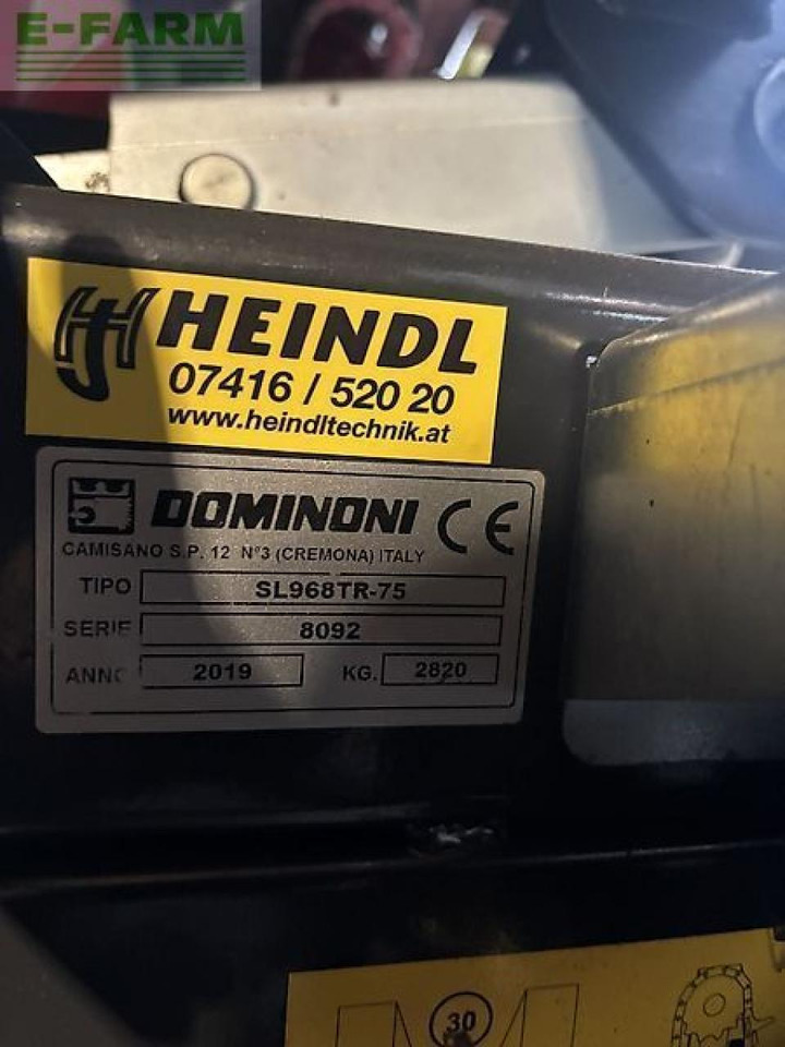 Dominoni sl968tr-75 - Lopbarības kombaina papildaprīkojums: foto 4 Dominoni sl968tr-75 - Lopbarības kombaina papildaprīkojums: foto 4