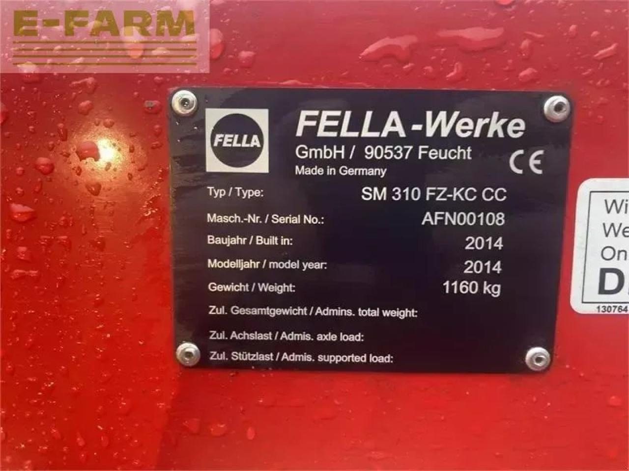 Fella sm 991 tl-kc / sm 310 fz kc - Pļāvējs: foto 3 Fella sm 991 tl-kc / sm 310 fz kc - Pļāvējs: foto 3