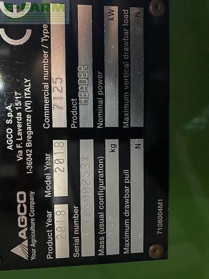 Fendt 25" ff - Lopbarības kombaina papildaprīkojums: foto 4 Fendt 25" ff - Lopbarības kombaina papildaprīkojums: foto 4