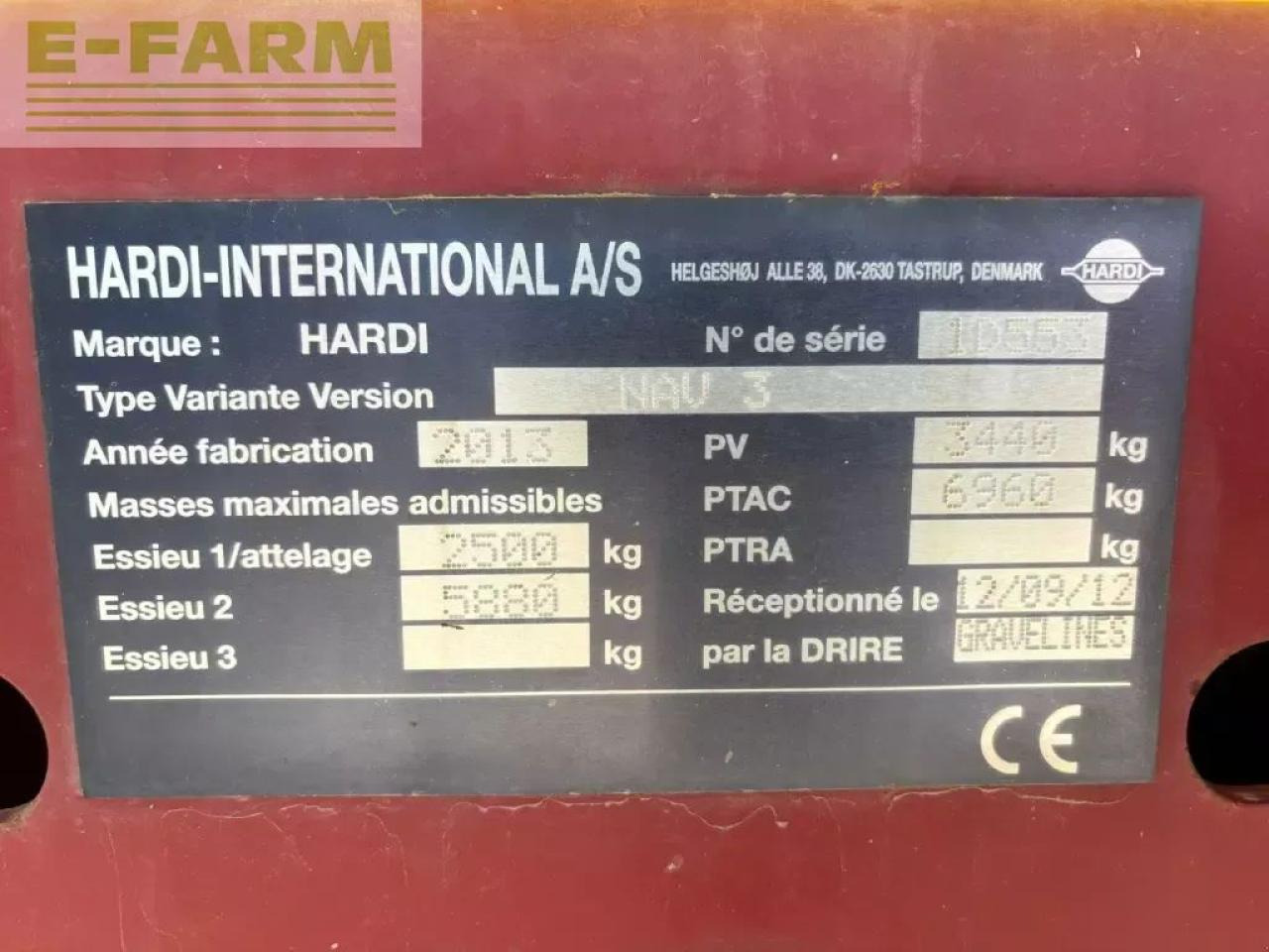 Hardi navigator 3000 - Piekabināmais miglotājs: foto 5 Hardi navigator 3000 - Piekabināmais miglotājs: foto 5