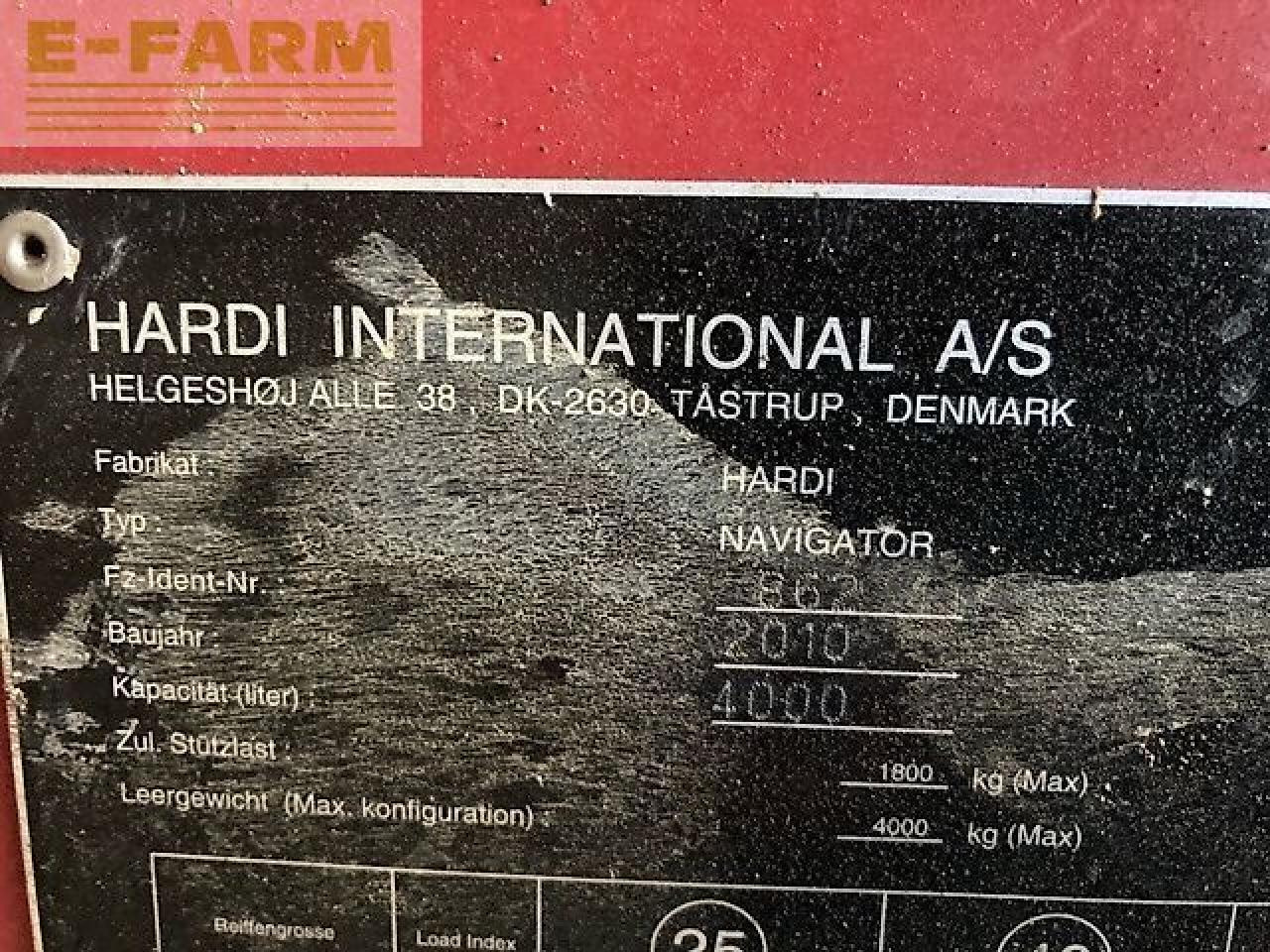 Hardi navigator 4000 - Piekabināmais miglotājs: foto 3 Hardi navigator 4000 - Piekabināmais miglotājs: foto 3