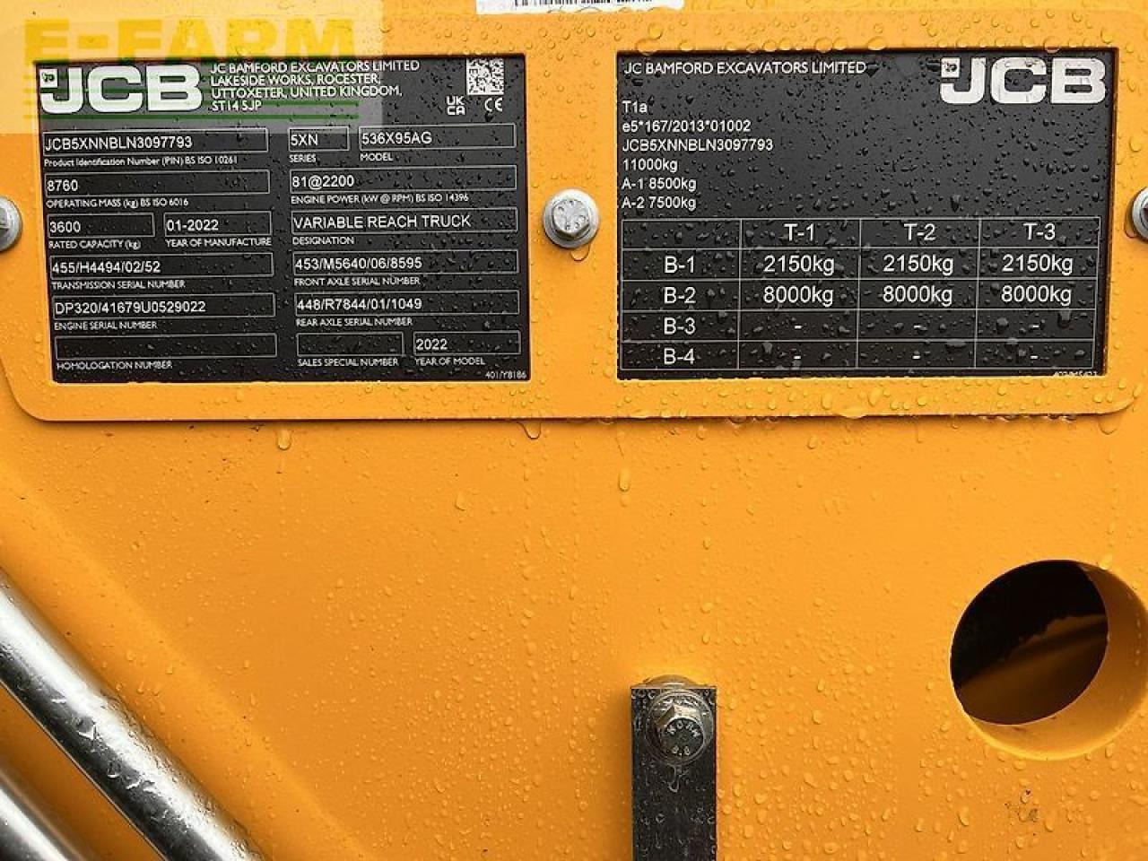 Teleskopiskais iekrāvējs JCB 536-95 agri s5: foto 14
