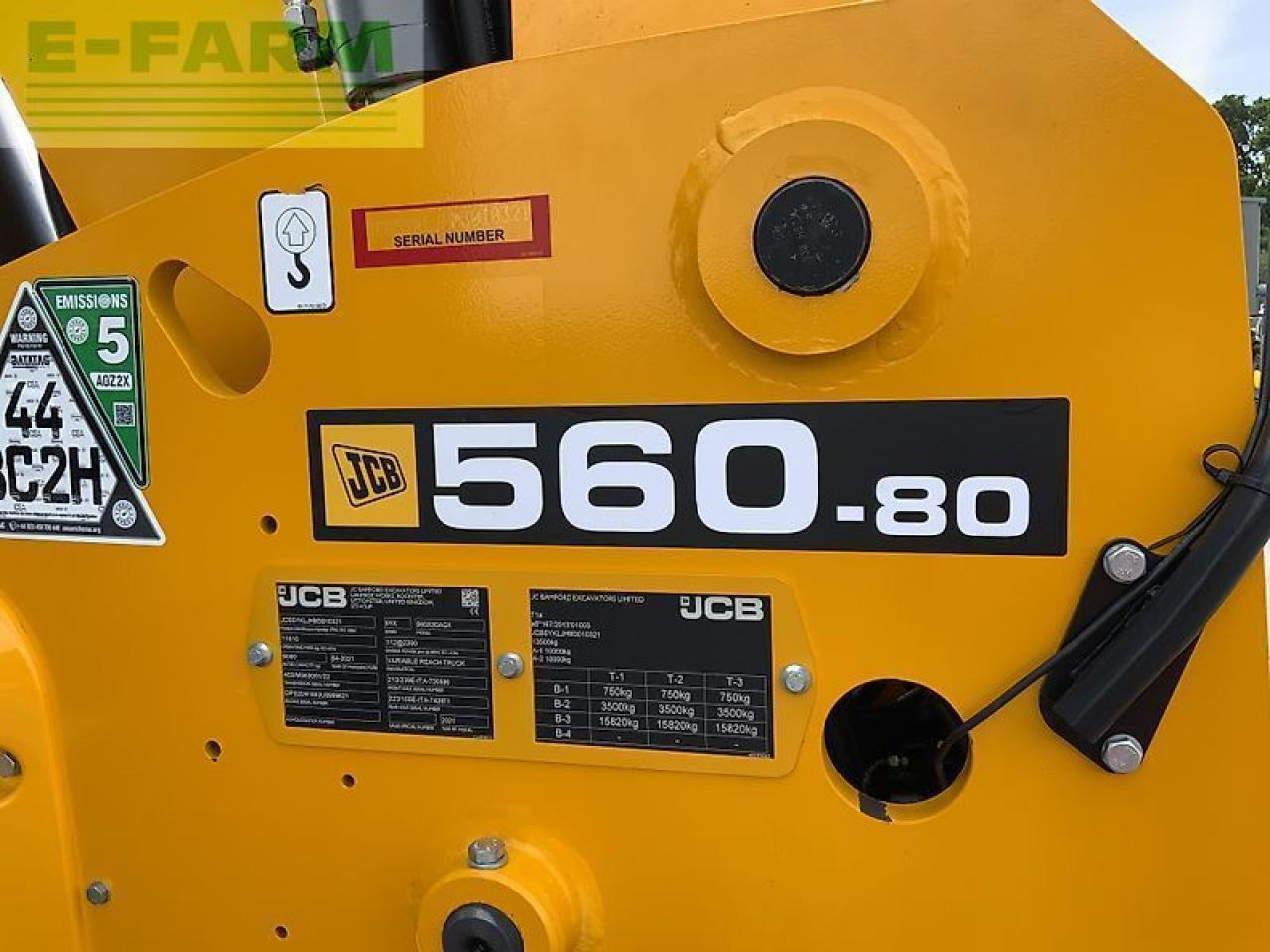 Teleskopiskais iekrāvējs JCB 560-80 agri super telehandler (st23410): foto 18