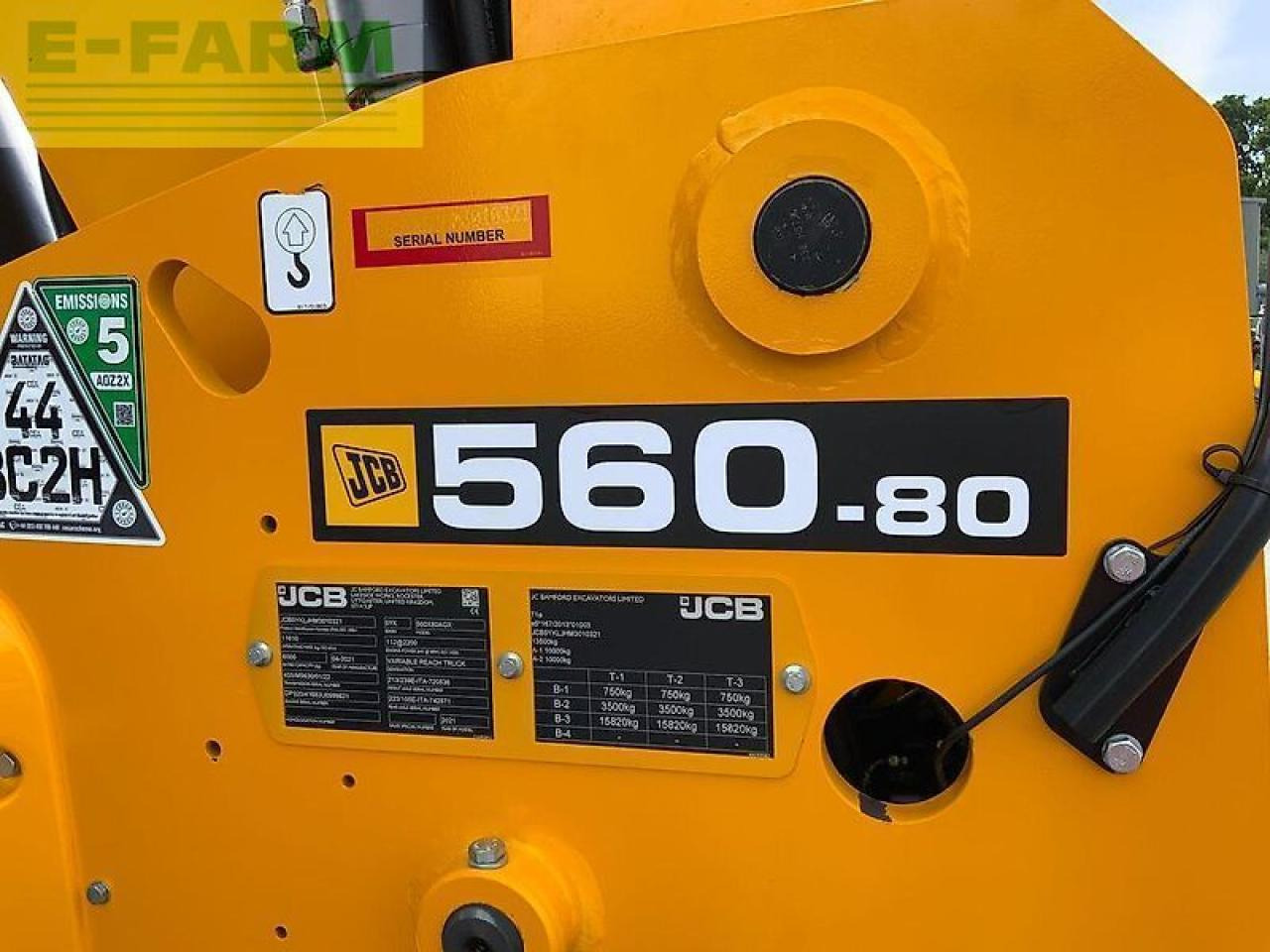 Teleskopiskais iekrāvējs JCB 560-80 agri xtra telehandler (st23410): foto 20 Teleskopiskais iekrāvējs JCB 560-80 agri xtra telehandler (st23410): foto 20