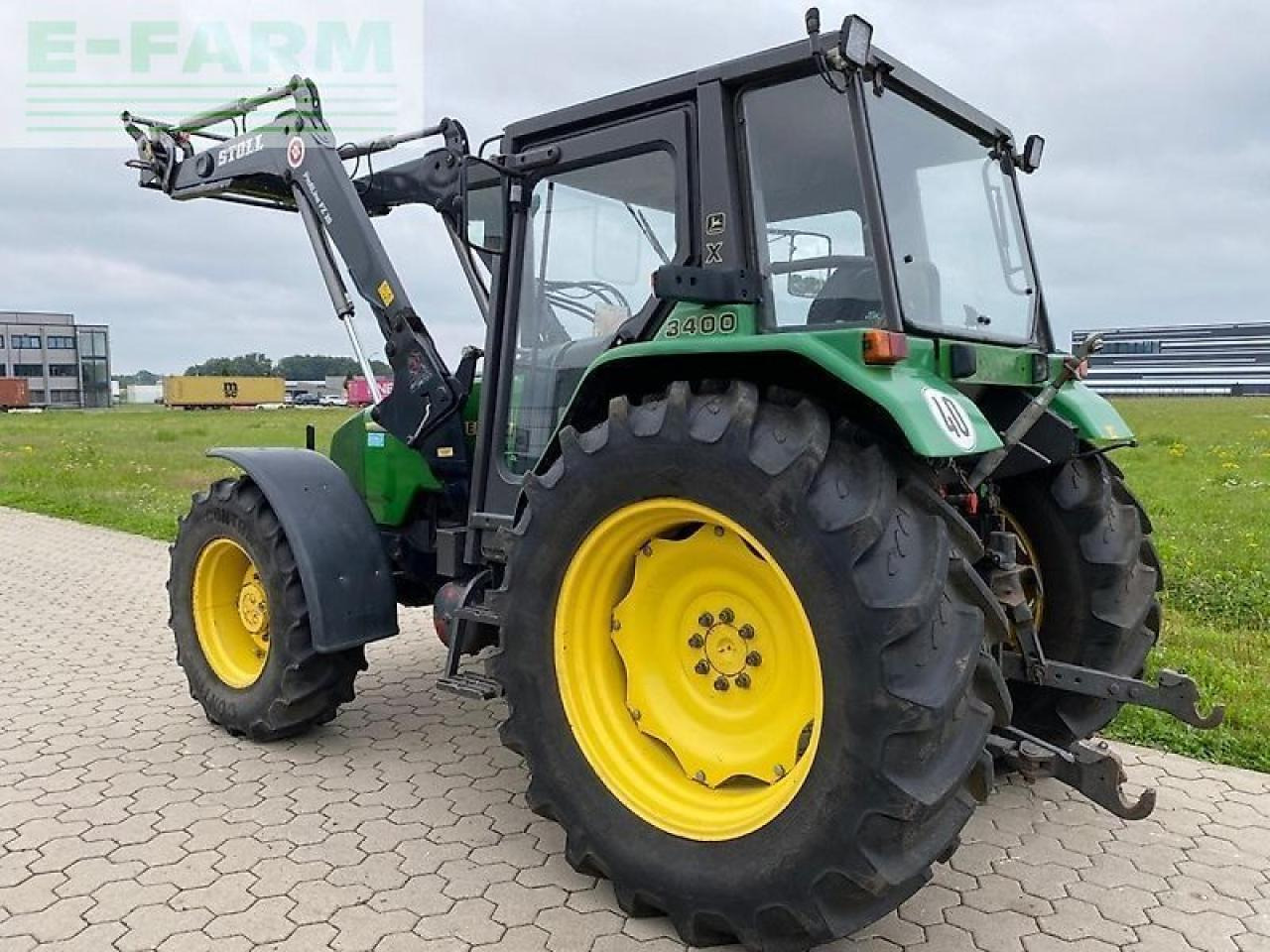Traktors John Deere 3400x + stoll fz20: foto 6