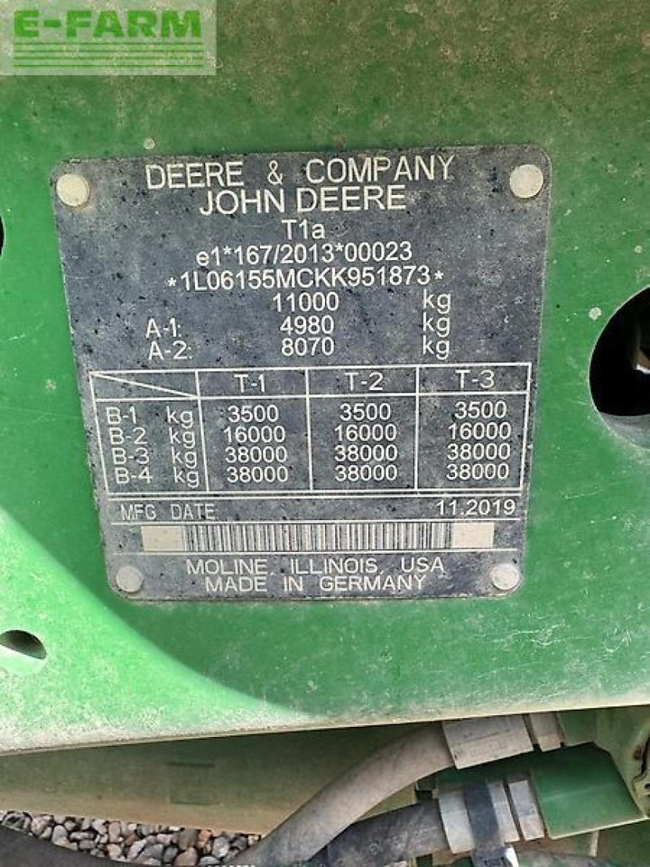 Traktors John Deere 6155m: foto 14 Traktors John Deere 6155m: foto 14