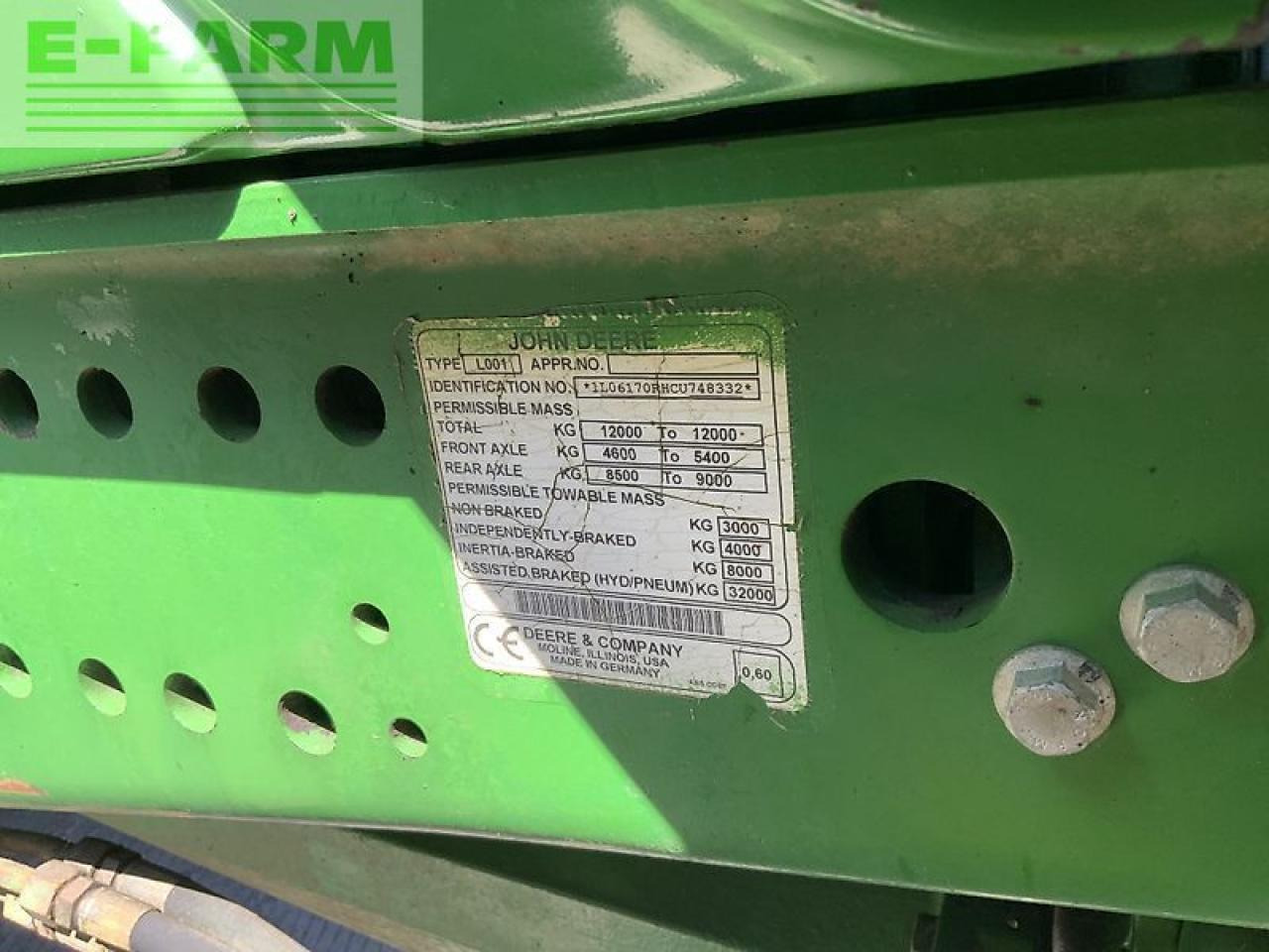Traktors John Deere 6170r tractor (st23639): foto 15