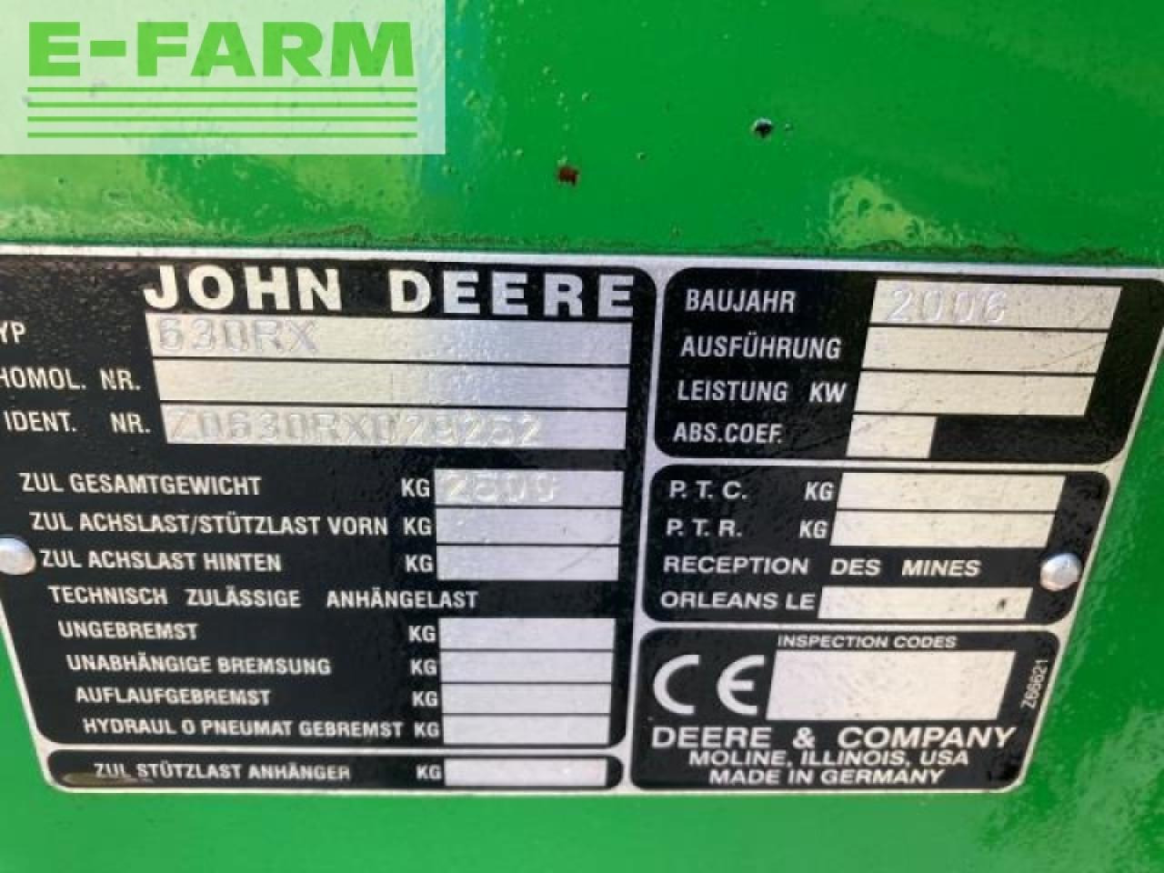 Labības heders John Deere 630r: foto 11