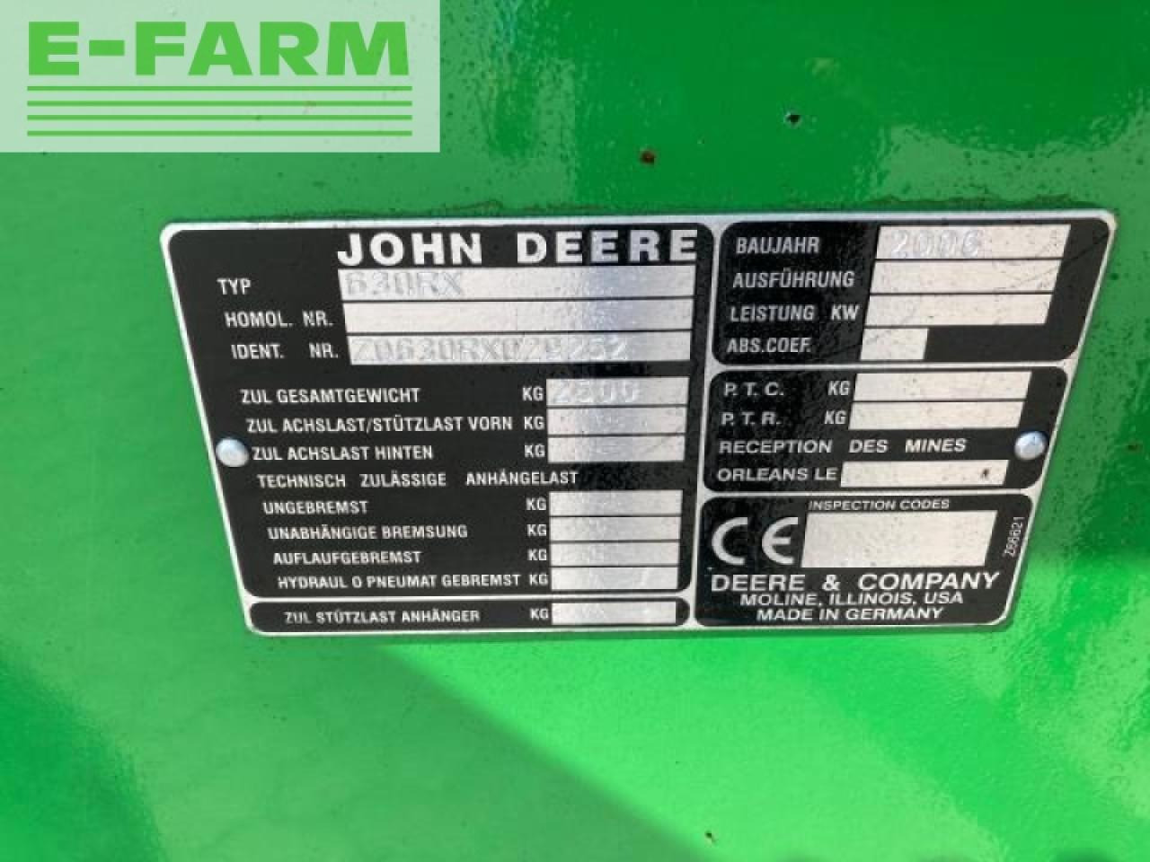 Labības heders John Deere 630r: foto 15