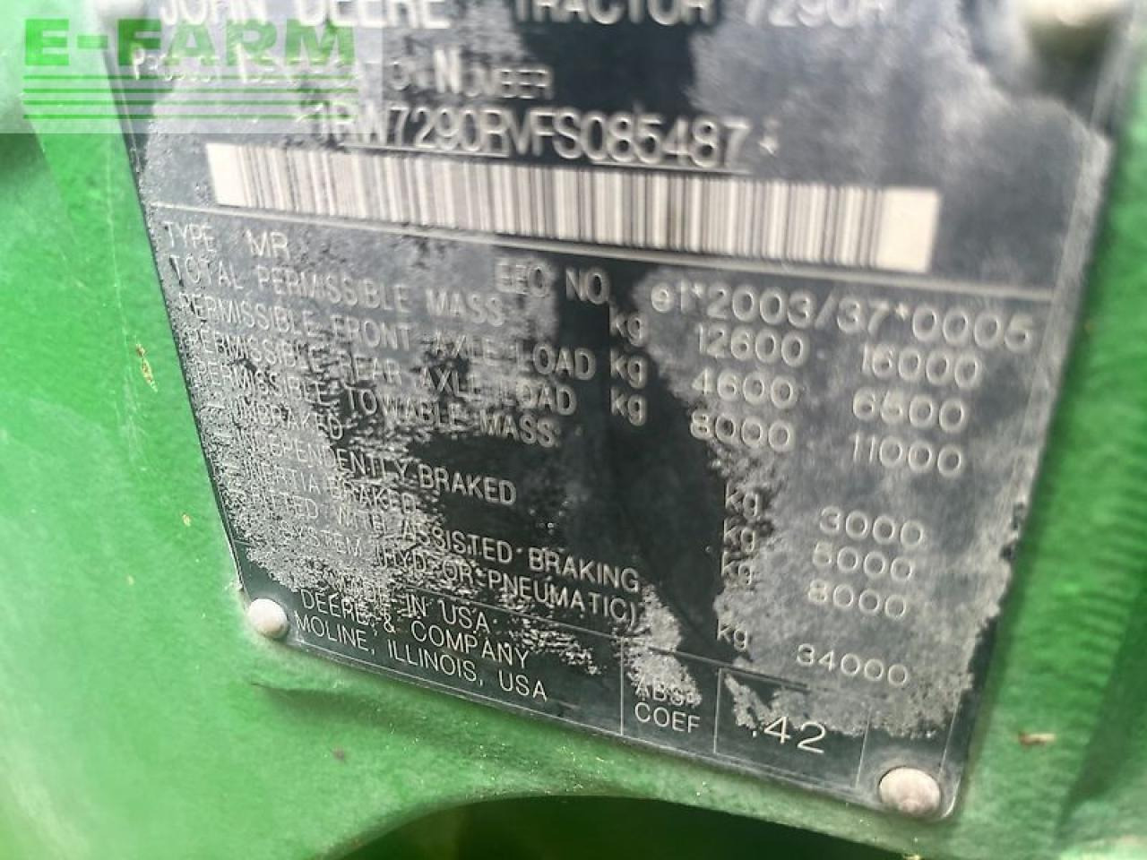 John Deere 7290r - Traktors: foto 1 John Deere 7290r - Traktors: foto 1