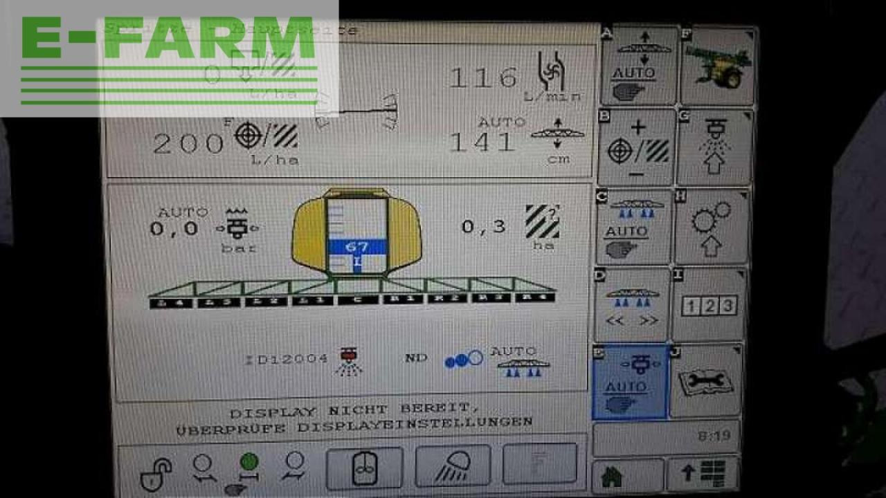 Piekabināmais miglotājs John Deere 840i anhängefeldspritze: foto 8 Piekabināmais miglotājs John Deere 840i anhängefeldspritze: foto 8