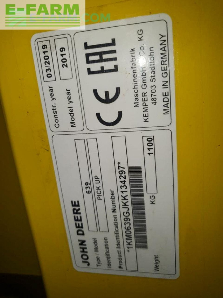 Lopbarības kombains John Deere 8600I: foto 19