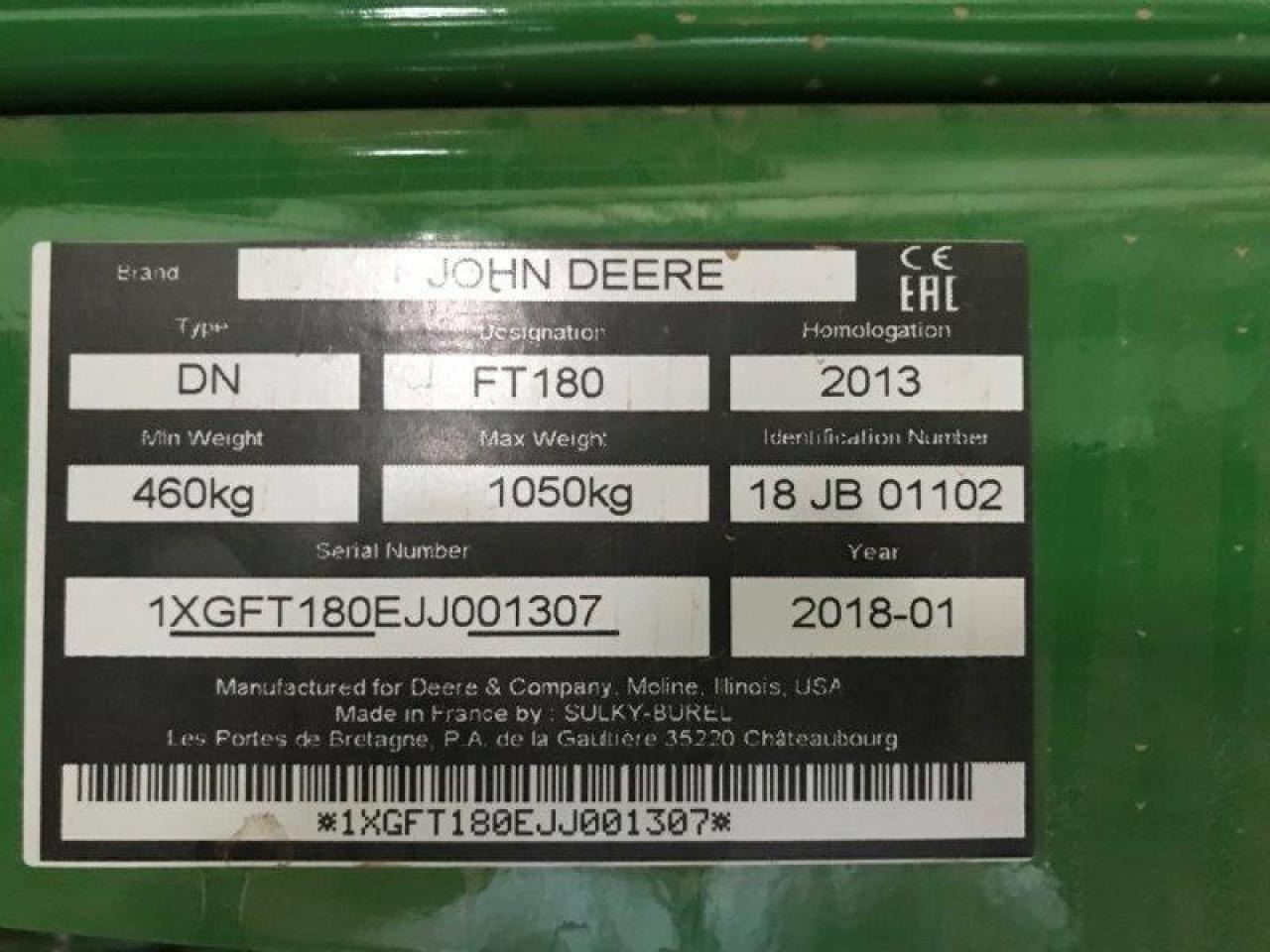 John Deere ft180 - Kombinētā sējmašīna: foto 3 John Deere ft180 - Kombinētā sējmašīna: foto 3
