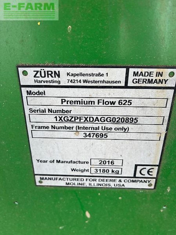 John Deere premium flow 625 - Lopbarības kombaina papildaprīkojums: foto 5 John Deere premium flow 625 - Lopbarības kombaina papildaprīkojums: foto 5