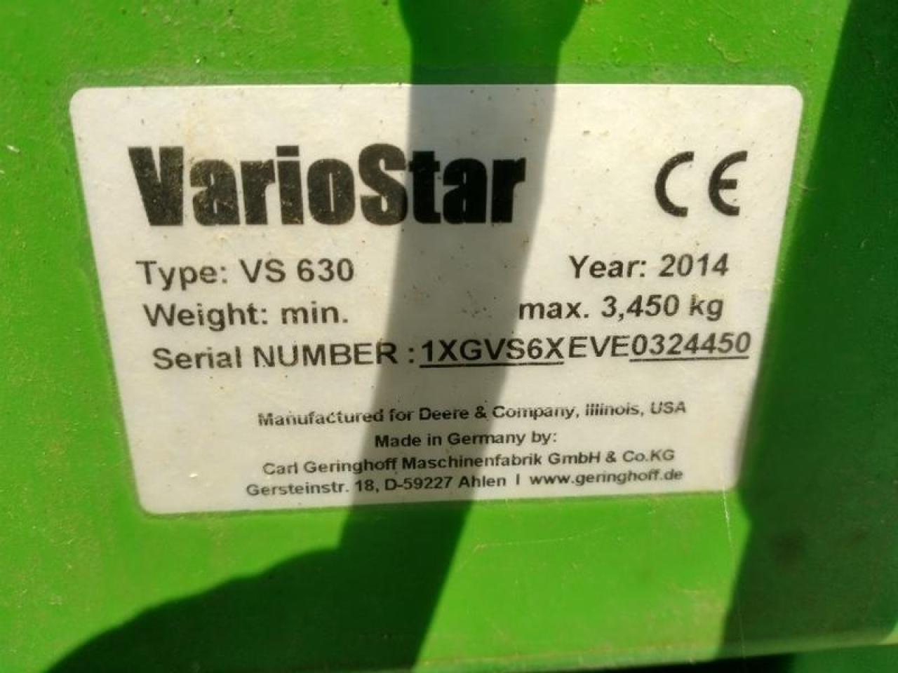 John Deere vs630 variostar 9,5m - Labības heders: foto 5 John Deere vs630 variostar 9,5m - Labības heders: foto 5