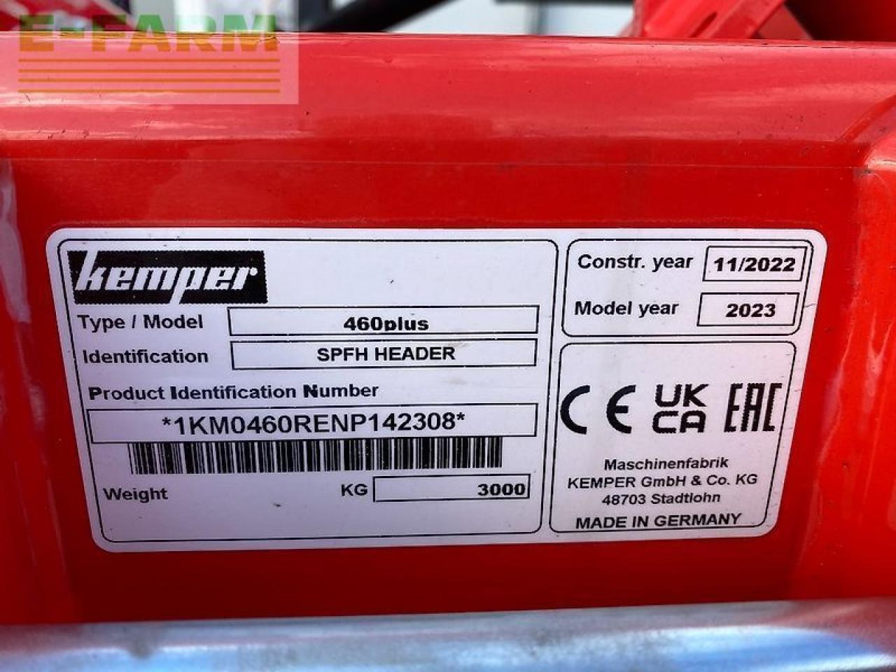 Kemper 460 plus - Lopbarības kombaina papildaprīkojums: foto 2 Kemper 460 plus - Lopbarības kombaina papildaprīkojums: foto 2