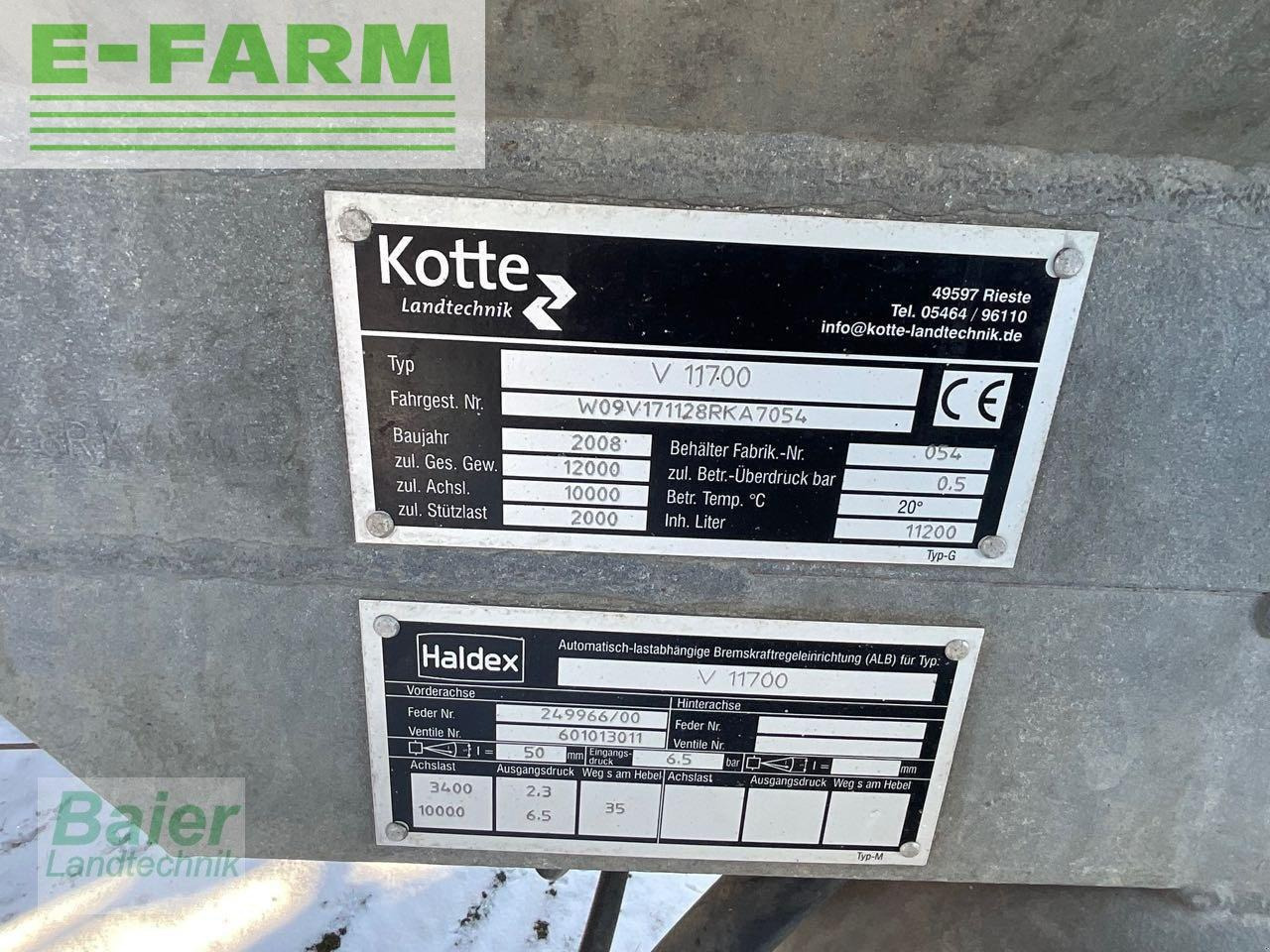 Kotte v 11700 - Traktors: foto 4 Kotte v 11700 - Traktors: foto 4