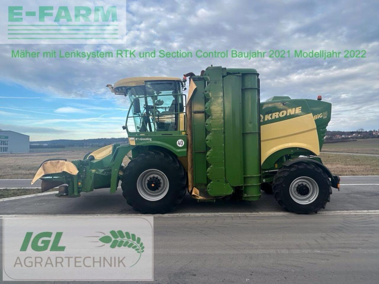 Krone big m 450 cv - Pļāvējs: foto 2 Krone big m 450 cv - Pļāvējs: foto 2